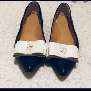 J Crew Emery Flats Cream Bow Size 8.5
